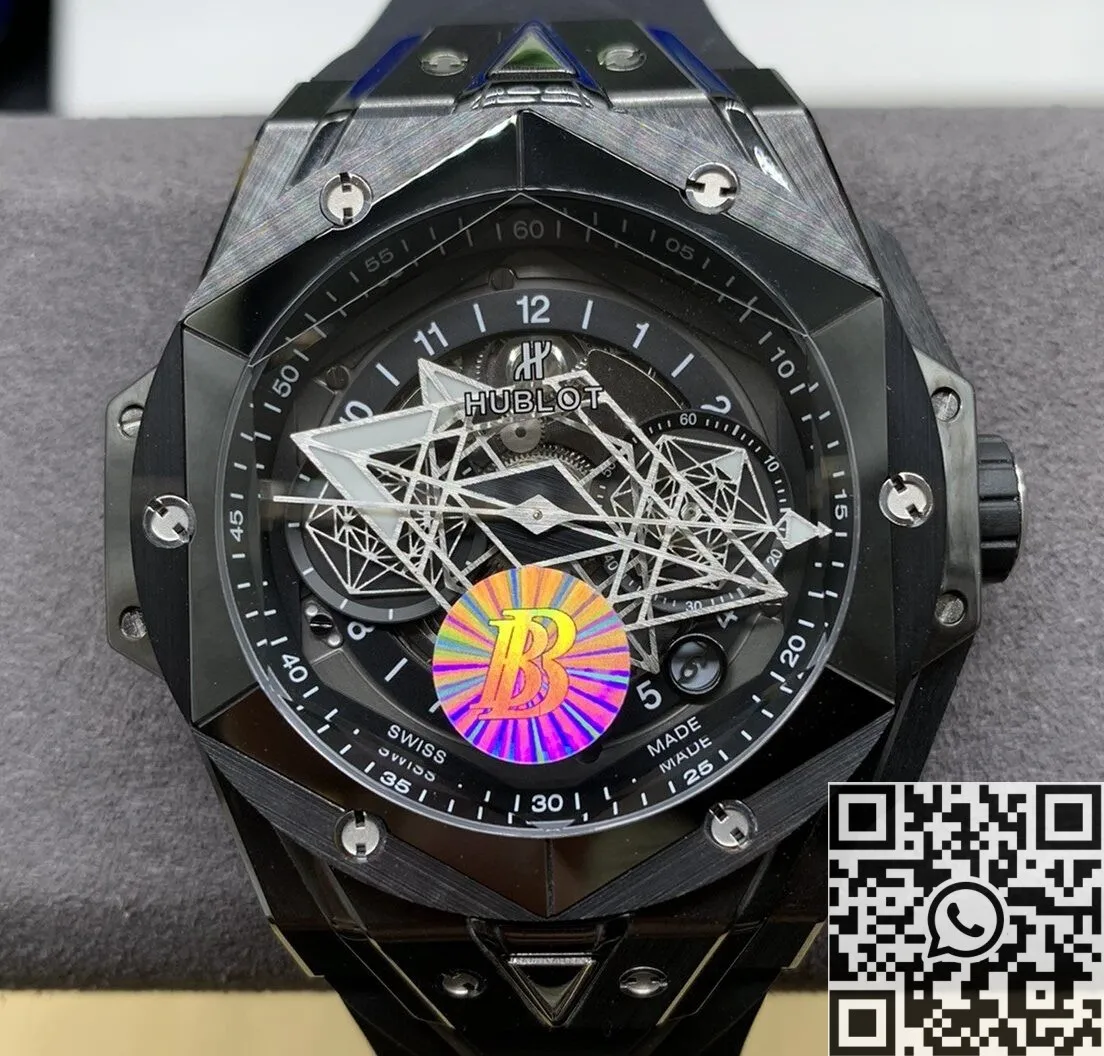 BBF Factory Hublot Big Bang Sang Bleu II 418.CX.1114.RX.MXM20 Black Ceramics