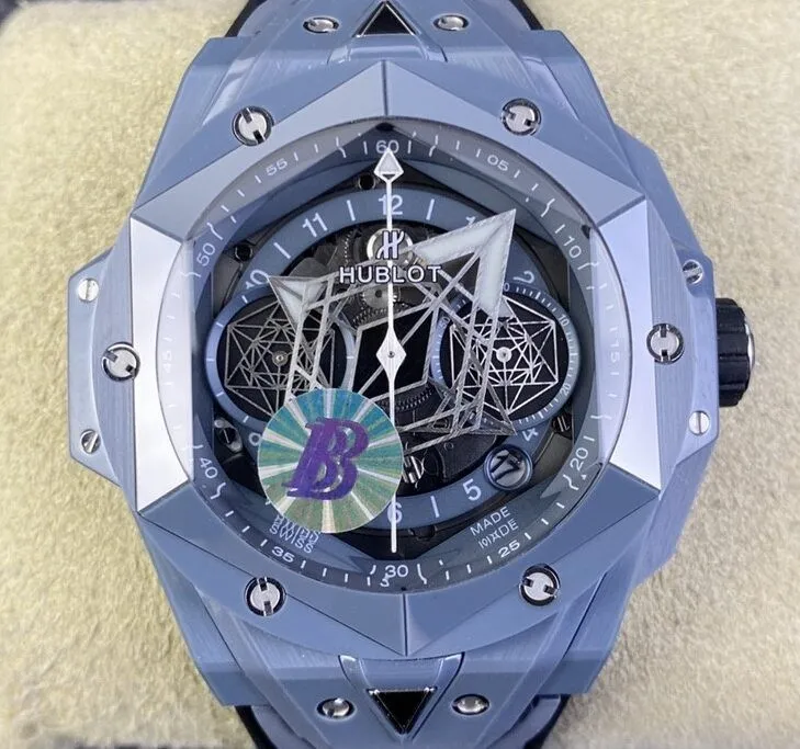 BBF Factory Hublot Big Bang Sang Bleu II 418.FX.8007.RX.MXM21 Ceramics