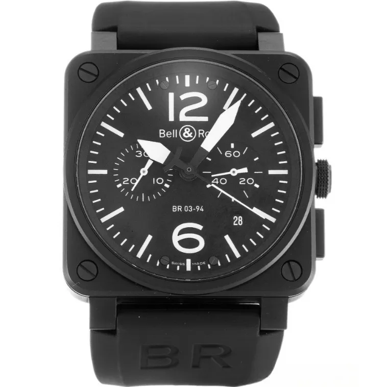 Bell and Ross BR03-94 Chronograph Carbon Men Quartz 42 MM - Photo 2