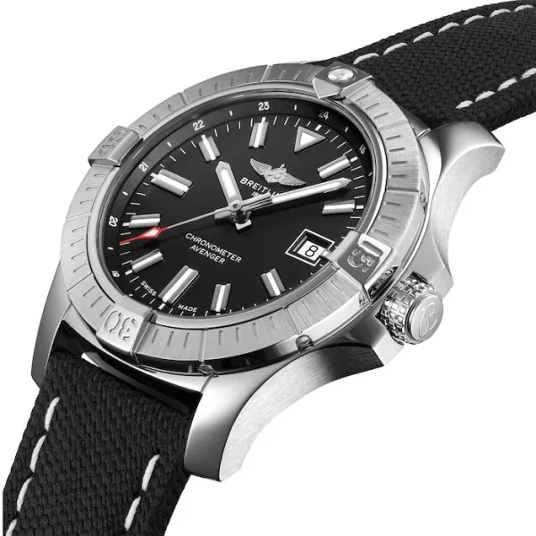 Breitling Avenger Men Automatic Black Fabric Watch A17318101B1X2 photo 2