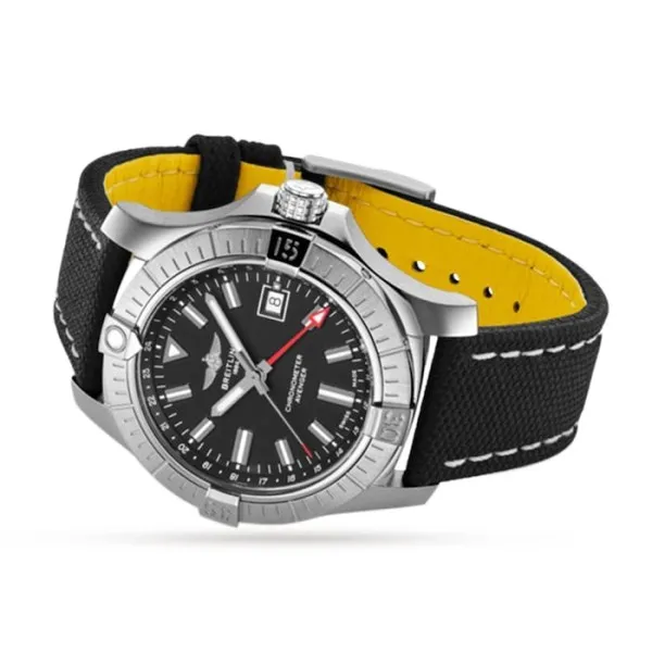 Breitling Avenger Men Automatic Black Leather Watch A32397101B1X1 photo 2