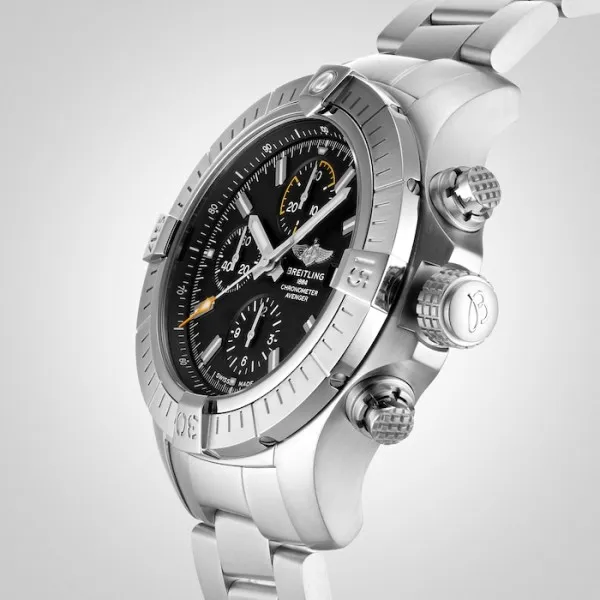 Breitling Avenger Men Automatic Black Stainless Steel Watch A13317101B1A1 photo 4