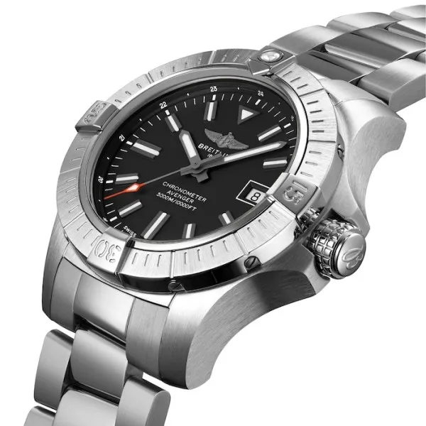 Breitling Avenger Men Automatic Black Stainless Steel Watch A173192A1B1A1 photo 2