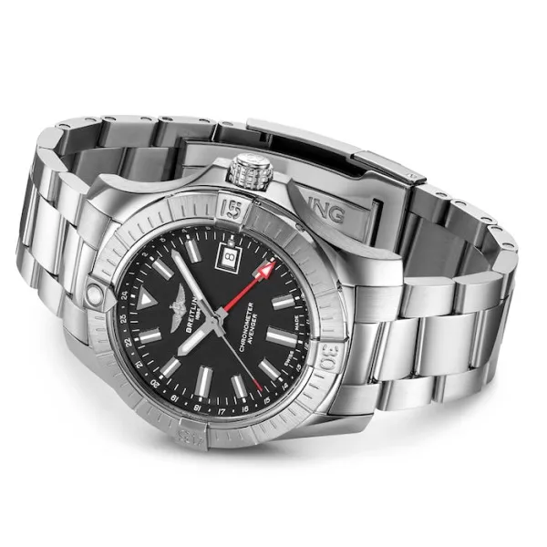 Breitling Avenger Men Automatic Black Stainless Steel Watch A32397101B1A1