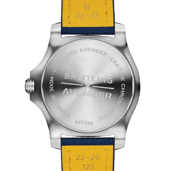Breitling Avenger Men Automatic Blue Leather Watch A17318101C1X2 photo 2
