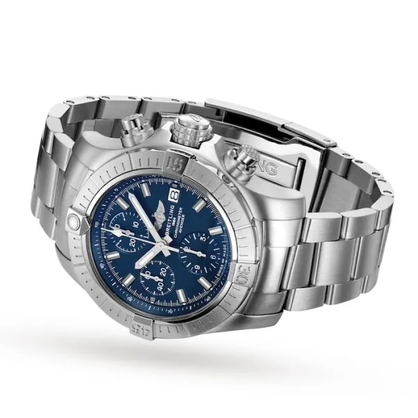 Breitling Avenger Men Automatic Blue Stainless Steel Watch A13385101C1A1 photo 2