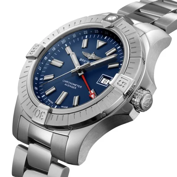 Breitling Avenger Men Automatic Blue Stainless Steel Watch A32395101C1A1 photo 2