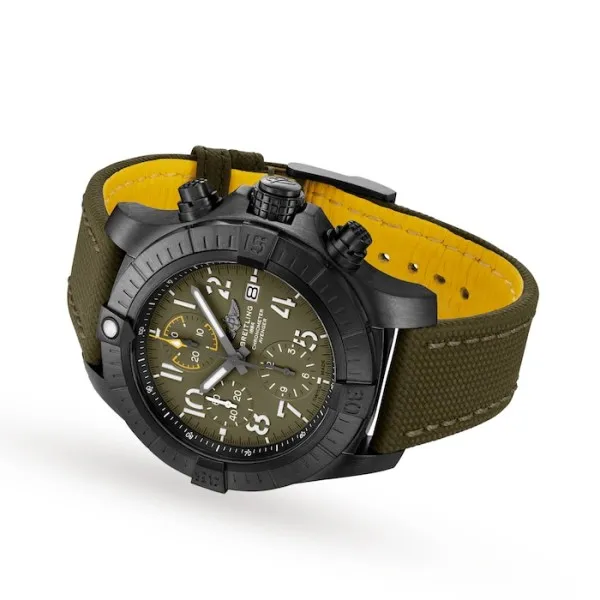 Breitling Avenger Men Automatic Green Leather Watch V13317101L1X2 photo 3