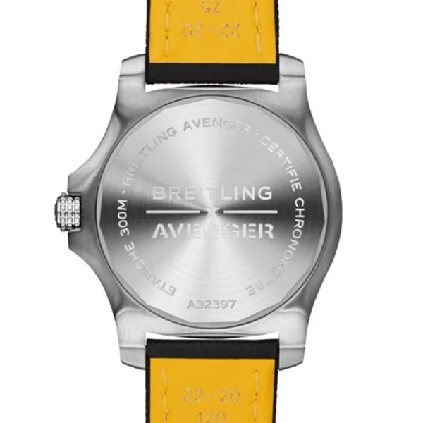 Breitling Avenger Men Automatic White Leather Watch A32397101A1X1 photo 2