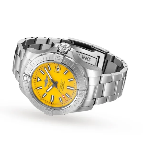 Breitling Avenger Men Automatic Yellow Stainless Steel Watch A17319101I1A1 photo 2