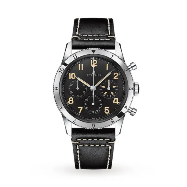 Breitling Aviator 8 Men Black Leather Watch AB0920131B1X1 photo 2