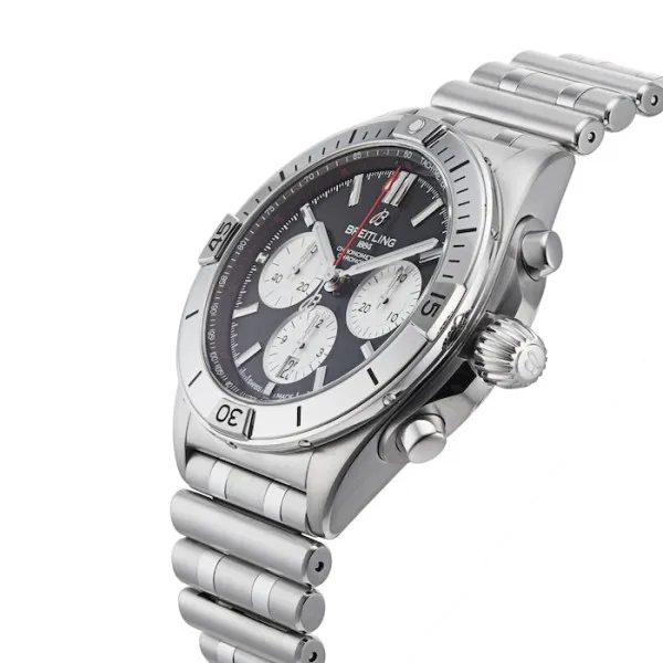 Breitling Chronomat Men Automatic Black Stainless Steel Watch AB0134101B1A1 photo 4