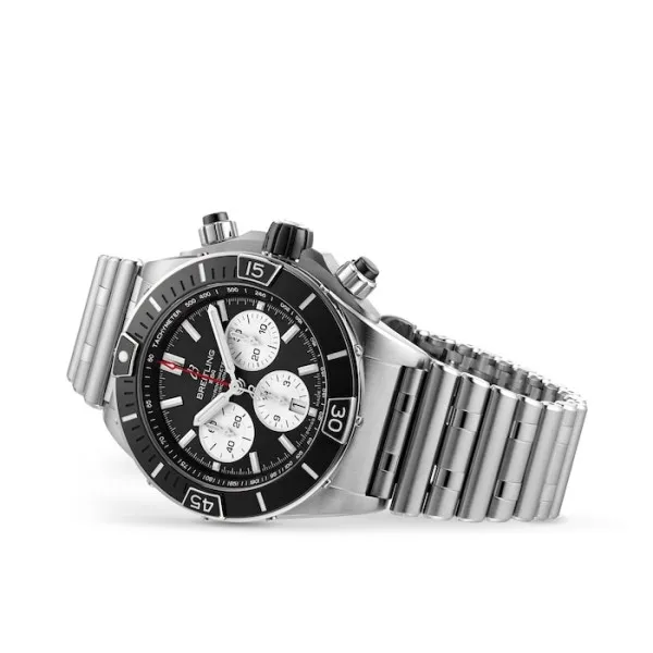 Breitling Chronomat Men Automatic Black Stainless Steel Watch AB0136251B1A1 photo 4