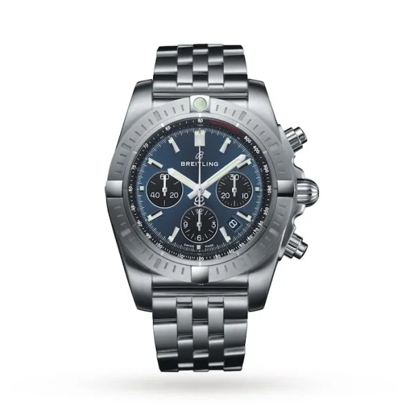 Breitling Chronomat Men Automatic Blue Stainless Steel Watch AB0115101C1A1 photo 2