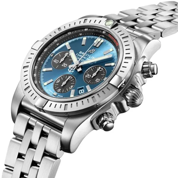 Breitling Chronomat Men Automatic Blue Stainless Steel Watch AB0115101C1A1 photo 4