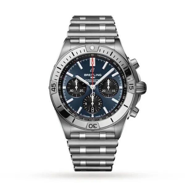 Breitling Chronomat Men Automatic Blue Stainless Steel Watch AB0134101C1A1 photo 3