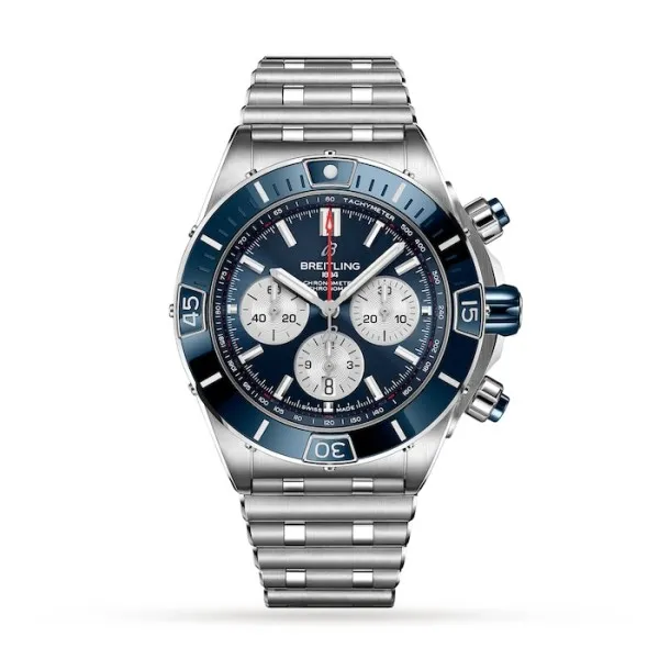 Breitling Chronomat Men Automatic Blue Stainless Steel Watch AB0136161C1A1 photo 3