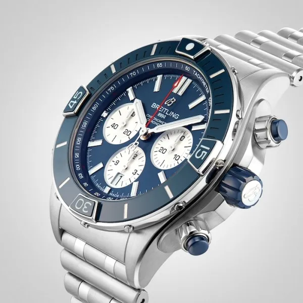 Breitling Chronomat Men Automatic Blue Stainless Steel Watch AB0136161C1A1 photo 5