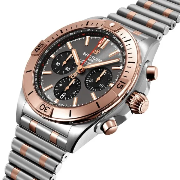 Breitling Chronomat Men Automatic Grey Bicoloured Watch UB0134101B1U1 photo 3