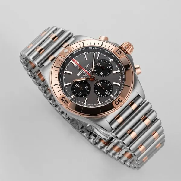 Breitling Chronomat Men Automatic Grey Bicoloured Watch UB0134101B1U1 photo 5