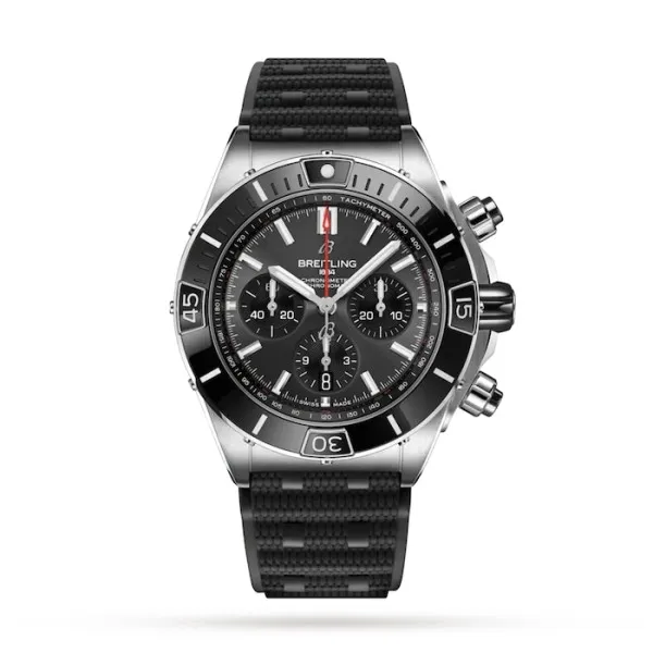 Breitling Chronomat Men Automatic Grey Rubber Watch AB0136251B2S1 photo 3