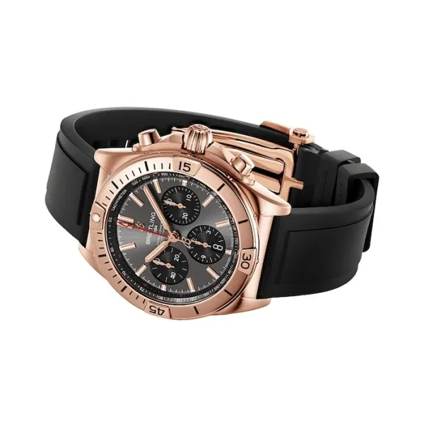 Breitling Chronomat Men Automatic Grey Rubber Watch RB0134101B1S1 photo 2