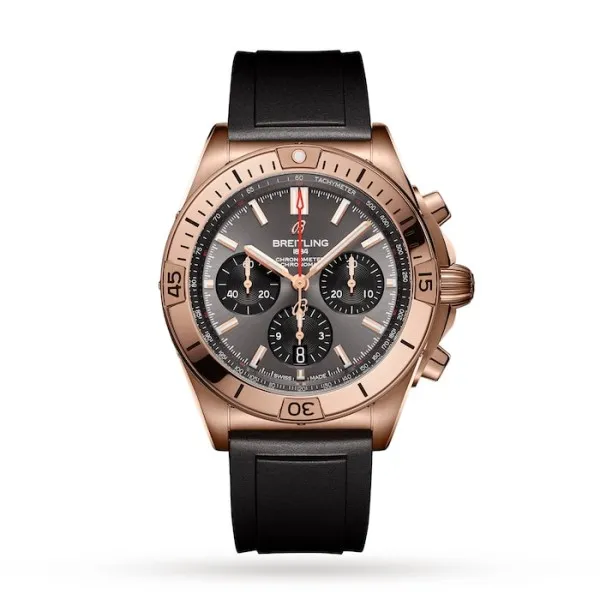 Breitling Chronomat Men Automatic Grey Rubber Watch RB0134101B1S1 photo 4