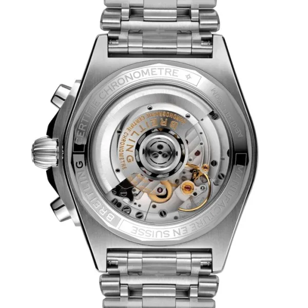 Breitling Chronomat Men Automatic Silver Stainless Steel Watch AB0134101G1A1