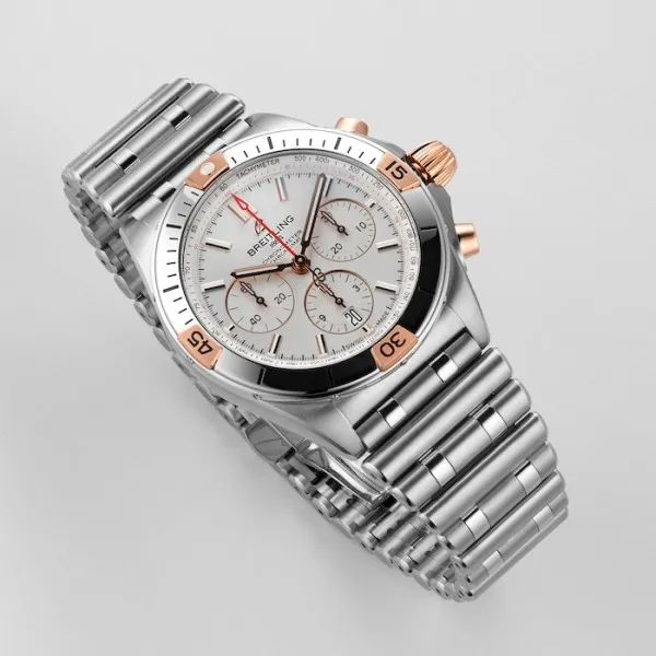Breitling Chronomat Men Automatic Silver Stainless Steel Watch IB0134101G1A1 - Photo 2