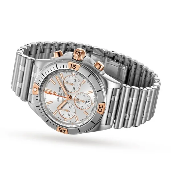 Breitling Chronomat Men Automatic Silver Stainless Steel Watch IB0134101G1A1 - Photo 3