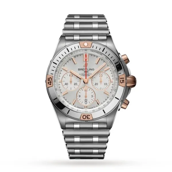 Breitling Chronomat Men Automatic Silver Stainless Steel Watch IB0134101G1A1 - Photo 4