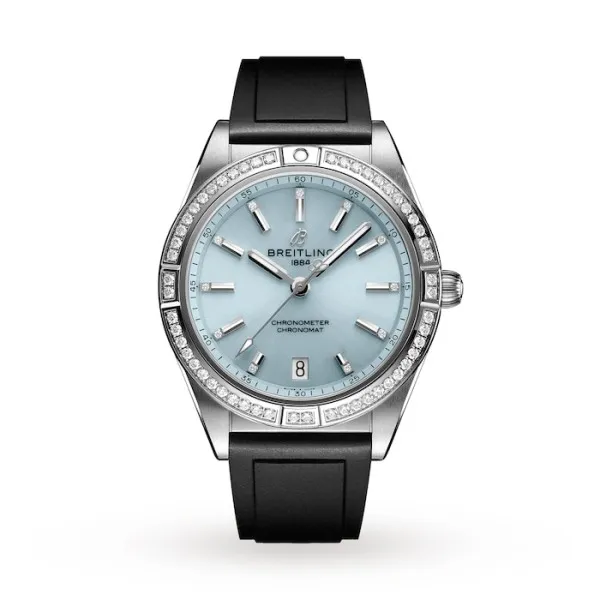 Breitling Chronomat Women Automatic Blue Rubber Watch G10380591C1S1 photo 4