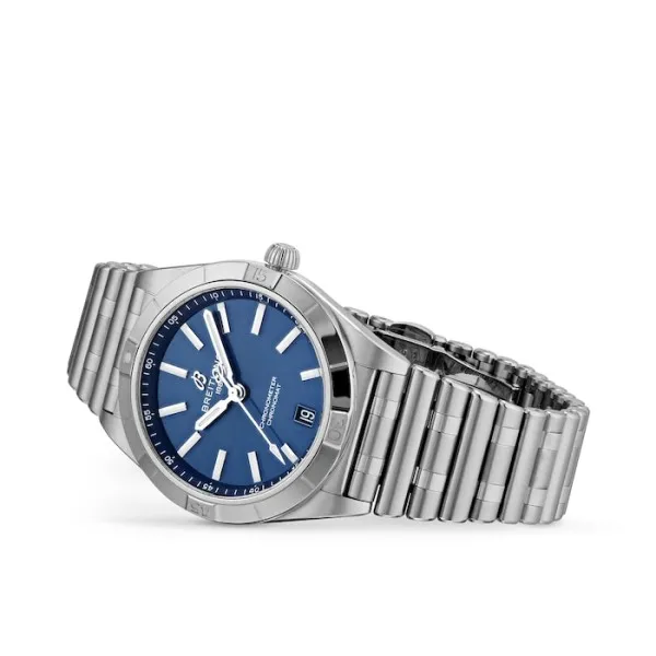 Breitling Chronomat Women Automatic Blue Stainless Steel Watch A10380101C1A1 - Photo 3