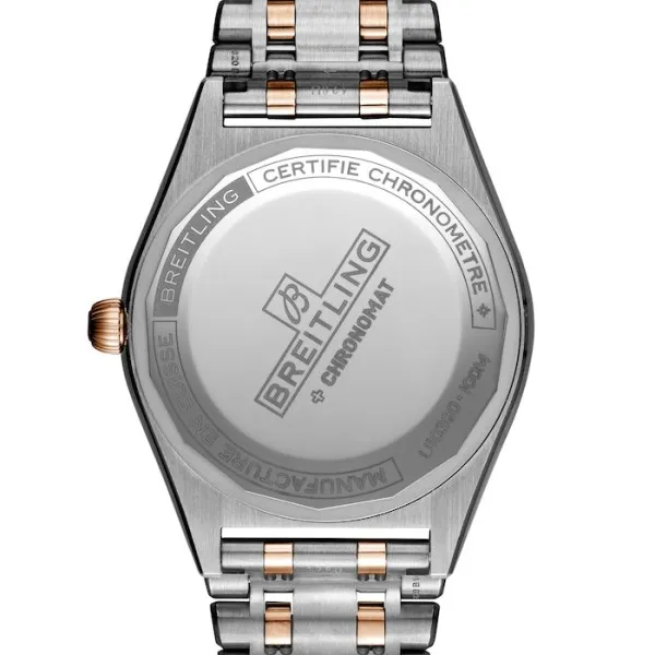Breitling Chronomat Women Automatic Silver Stainless Steel &amp;amp; 18ct Rose Gold Watch U10380591A1U1 photo 5