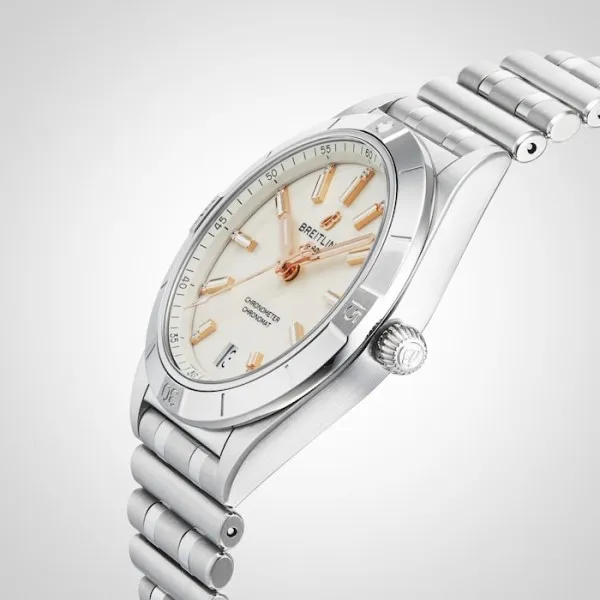 Breitling Chronomat Women Automatic Silver Stainless Steel Watch A10380101A2A1 photo 4