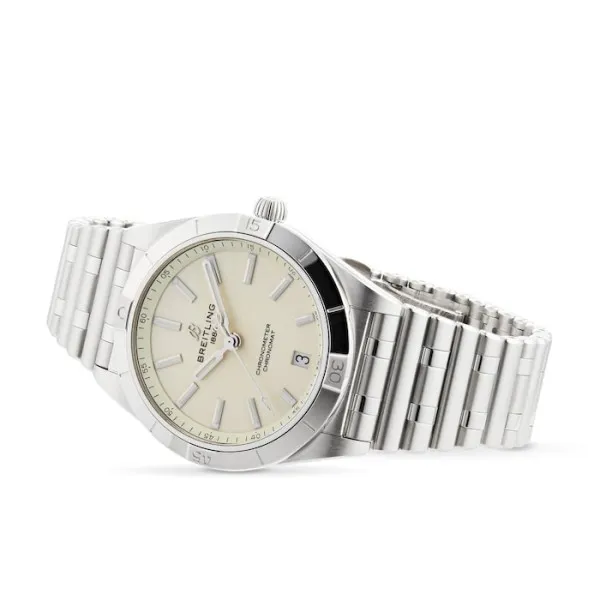 Breitling Chronomat Women Automatic Silver Stainless Steel Watch A10380101A3A1 photo 4