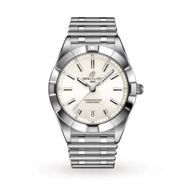 Breitling Chronomat Women Quartz Silver Stainless Steel Watch A77310101A2A1 photo 2
