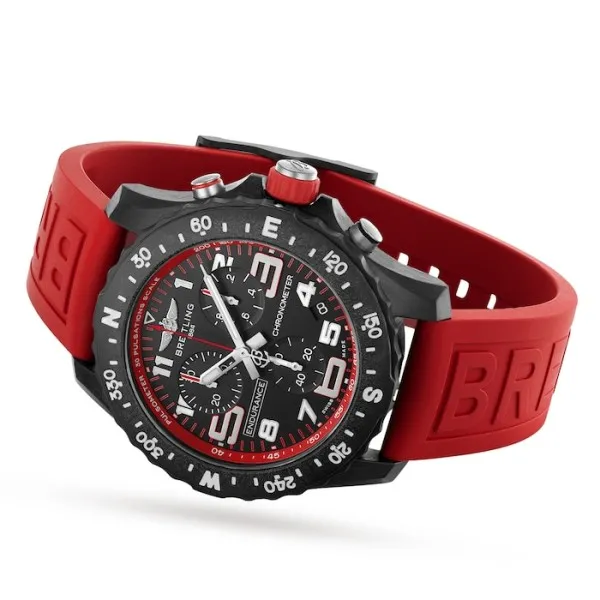 Breitling Endurance Pro Men Quartz Black Rubber Watch X82310D91B1S1 - Photo 2