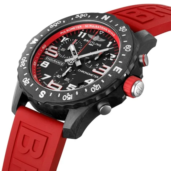 Breitling Endurance Pro Men Quartz Black Rubber Watch X82310D91B1S1 - Photo 3