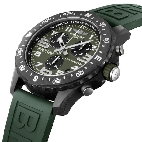 Breitling Endurance Pro Men Quartz Green Rubber Watch X823106B1L1S1 photo 3