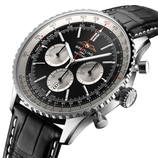 Breitling Navitimer Men Automatic Black Alligator Watch AB0137211B1P1 photo 2