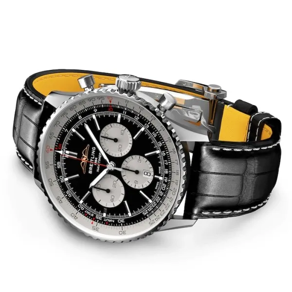 Breitling Navitimer Men Automatic Black Alligator Watch AB0137211B1P1 photo 3
