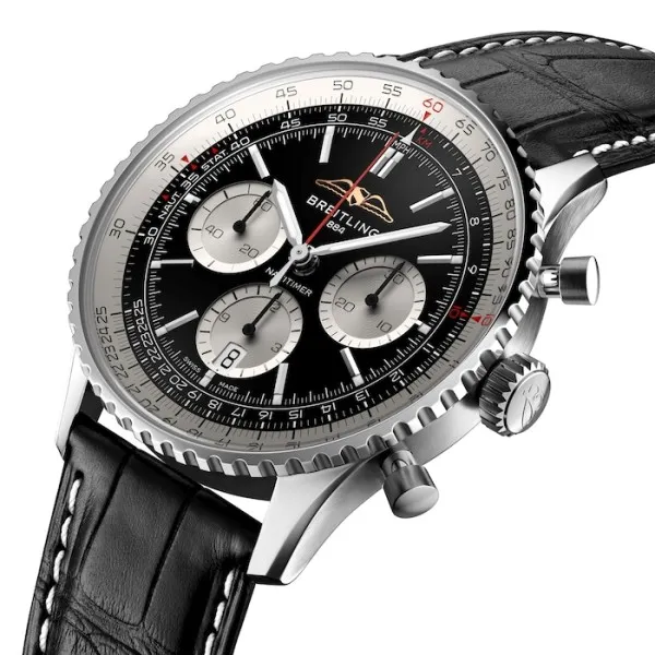 Breitling Navitimer Men Automatic Black Alligator Watch AB0138211B1P1 photo 2