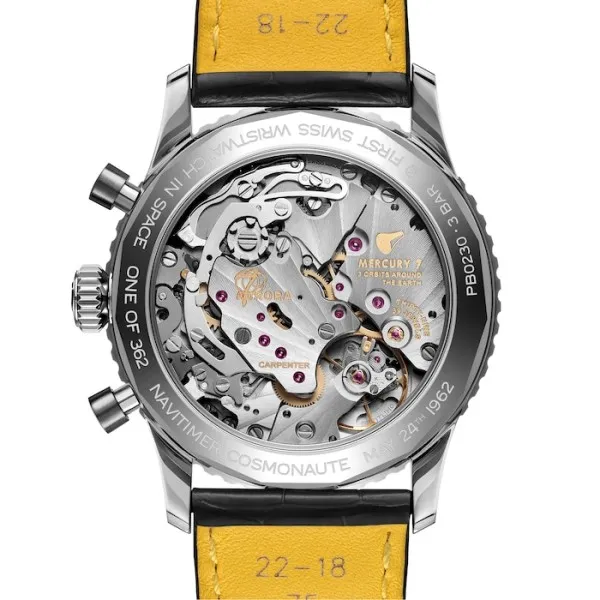 Breitling Navitimer Men Automatic Black Crocodile Watch PB02301A1B1P1 photo 3