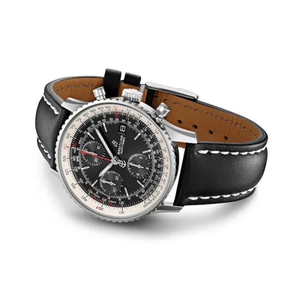 Breitling Navitimer Men Automatic Black Leather Watch A13324121B1X1 photo 3