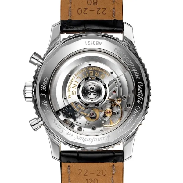 Breitling Navitimer Men Automatic Black Leather Watch AB0121211B1P1 - Photo 3