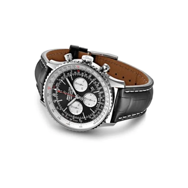 Breitling Navitimer Men Automatic Black Leather Watch AB0127211B1P1 photo 2