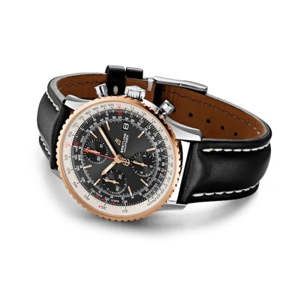 Breitling Navitimer Men Automatic Black Leather Watch U13324211B1X1 photo 3