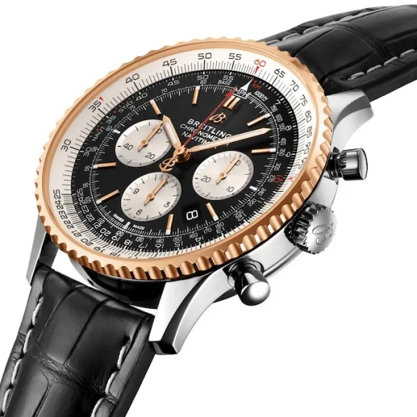 Breitling Navitimer Men Automatic Black Leather Watch UB0127211B1P2 photo 2