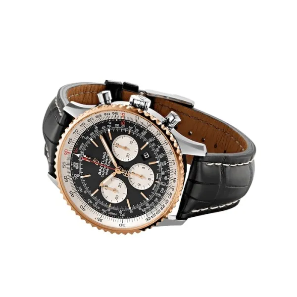 Breitling Navitimer Men Automatic Black Leather Watch UB0127211B1P2 photo 3